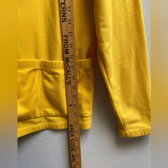 SUGOI full zip yellow bicycle fleece jacket Sz L (PTP 20") - Picture 8 of 8